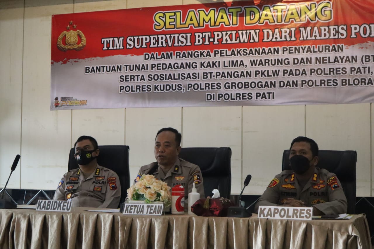 Kapuskeu Polri Melaksanakan Supervisi dalam Rangka Pelaksanaan BTPKLWN di Polres Pati